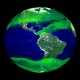 Représentation de la distribution de méthane autour de la Terre (crédit photo : NASA Image)