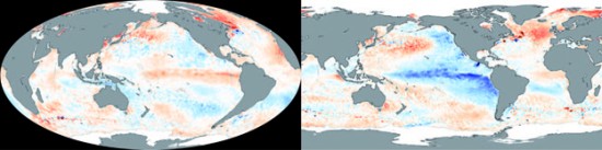 Température du Pacifique El Niño-La Niña