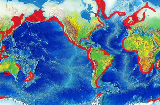 Carte mondiale des régions de remontées côtières d’eau