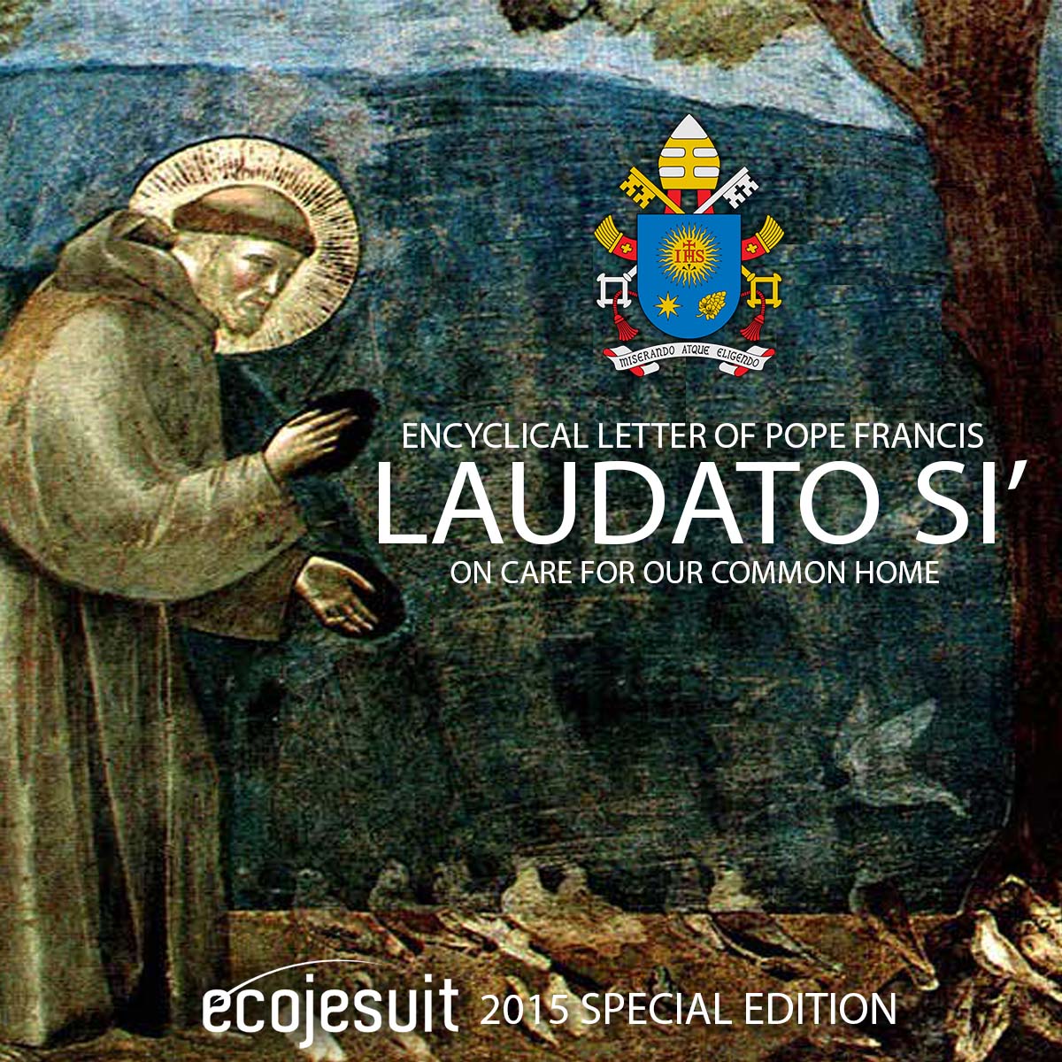 Page couverture de l'Encyclique écologique du Pape François